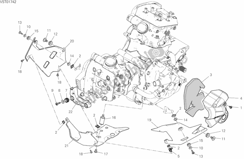 Toutes les pièces pour le 34b - Carénage du Ducati Multistrada 1260 ABS 2019